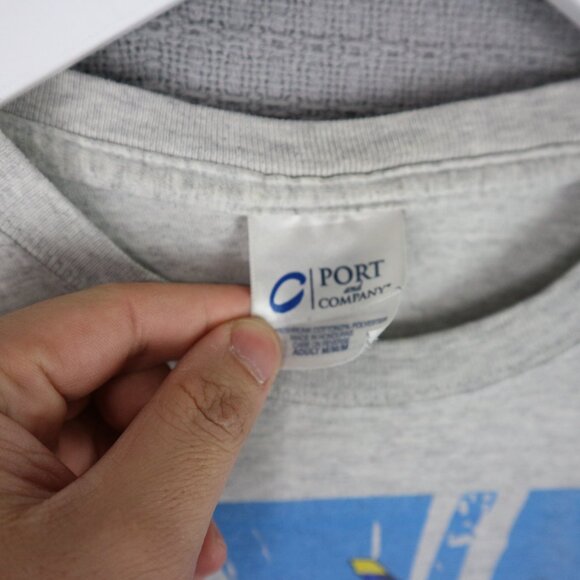 USA Navy Blue Angels Plane Tee Mens Medium Vintage - Picture 5 of 7